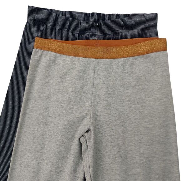 Carter's Kid Girls Leggings 12/12A Gray Blue Set Of 2 Cotton Blend Lightweight - Picture 3 of 9